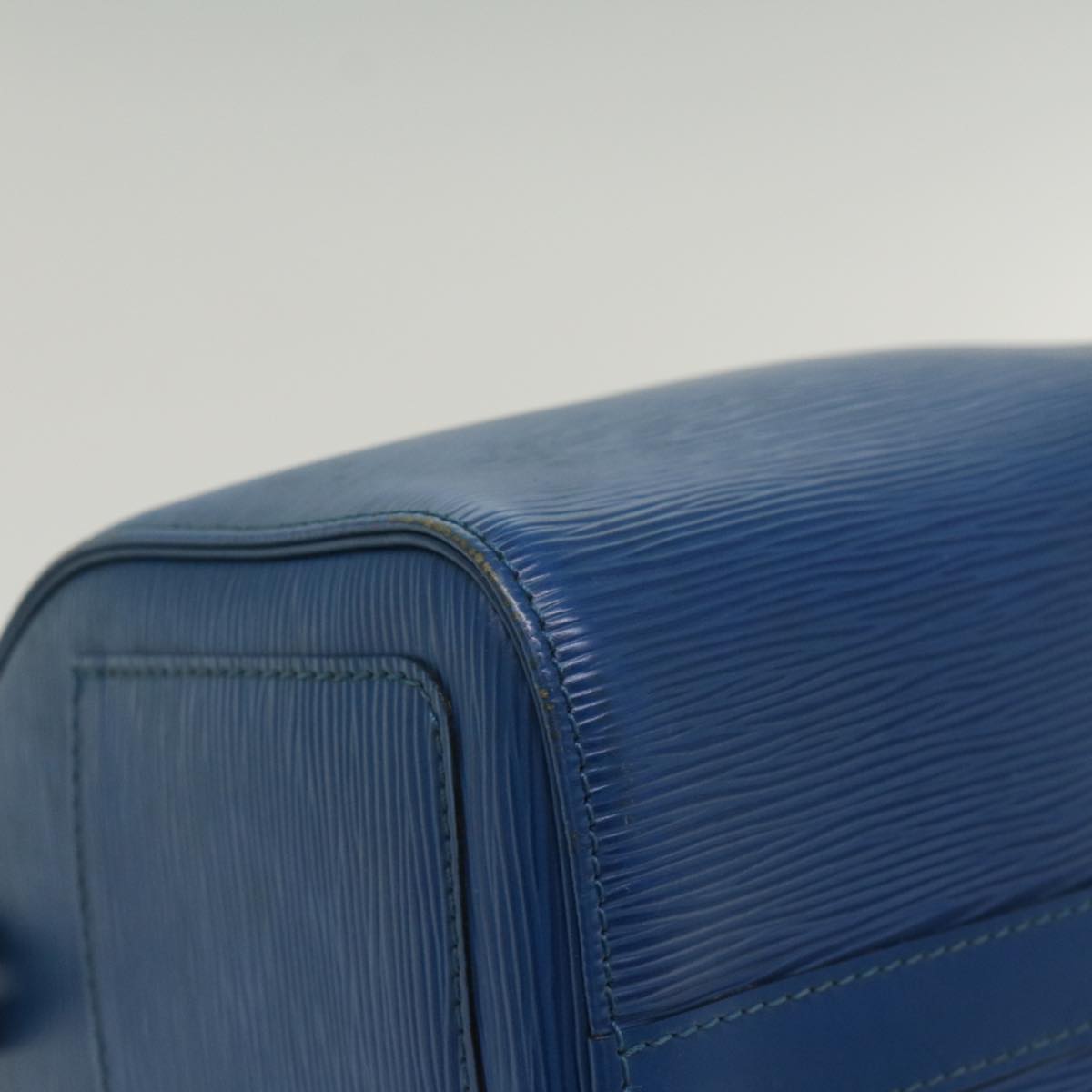 LOUIS VUITTON Epi Speedy 25 Hand Bag Toledo Blue M43015 LV 55996