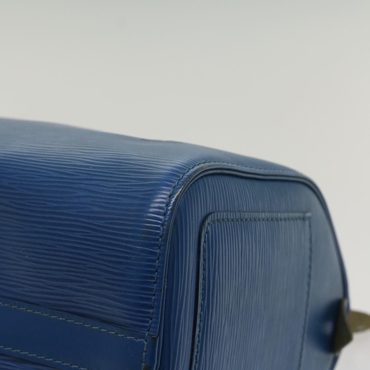 LOUIS VUITTON Epi Speedy 25 Hand Bag Toledo Blue M43015 LV 55996