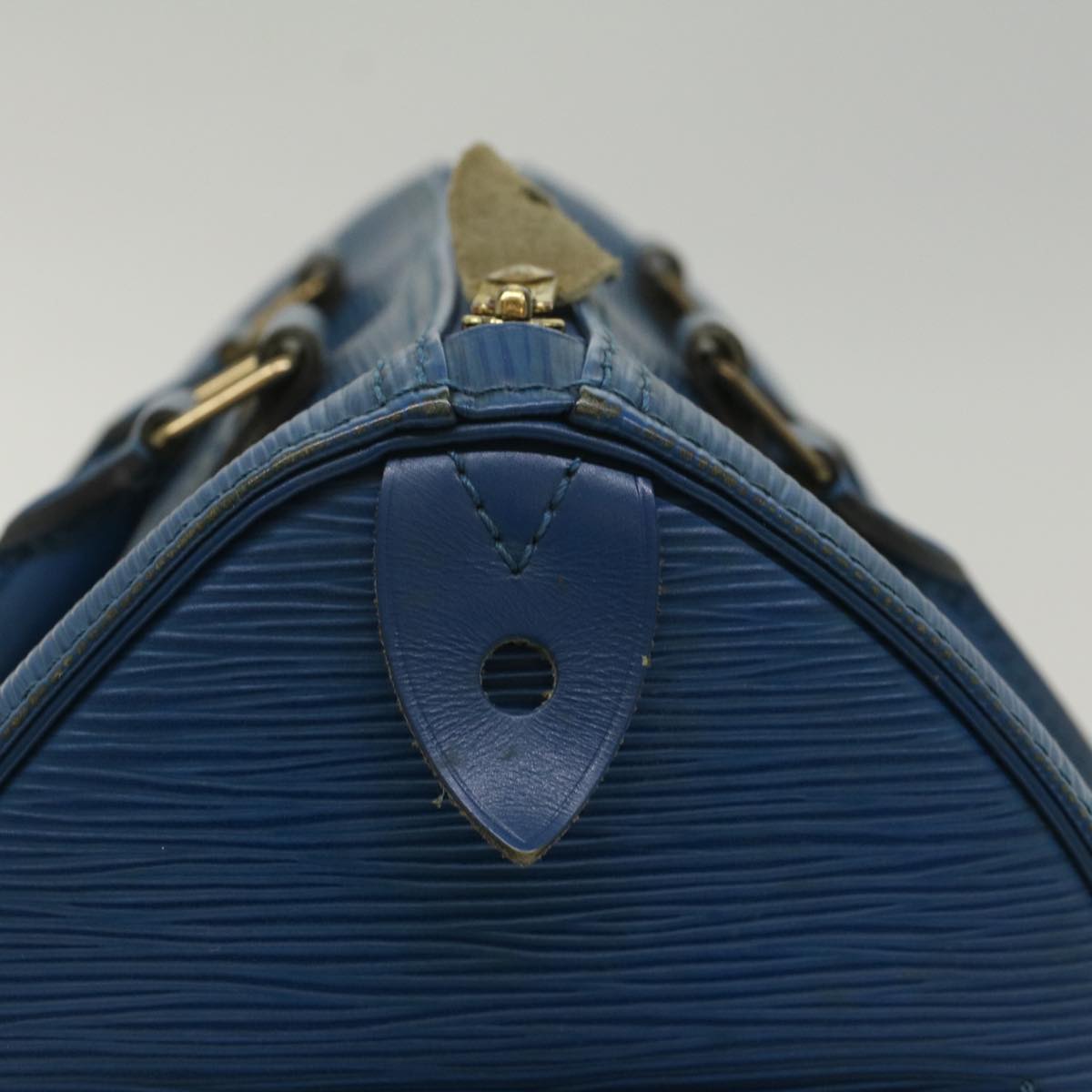 LOUIS VUITTON Epi Speedy 25 Hand Bag Toledo Blue M43015 LV 55996