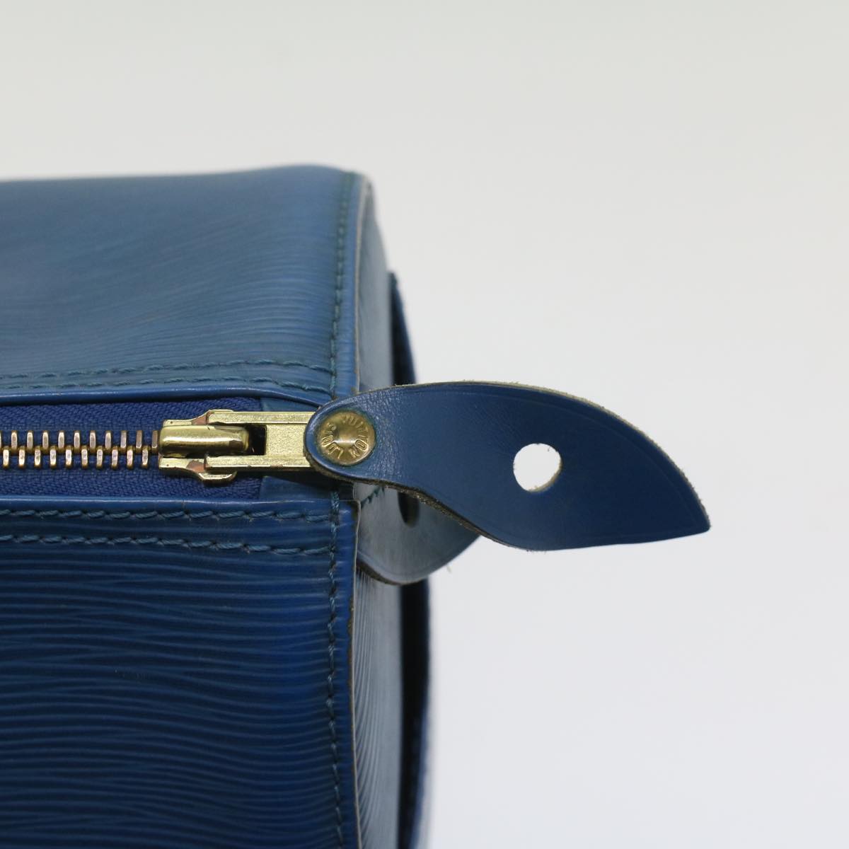 LOUIS VUITTON Epi Speedy 25 Hand Bag Toledo Blue M43015 LV 55996