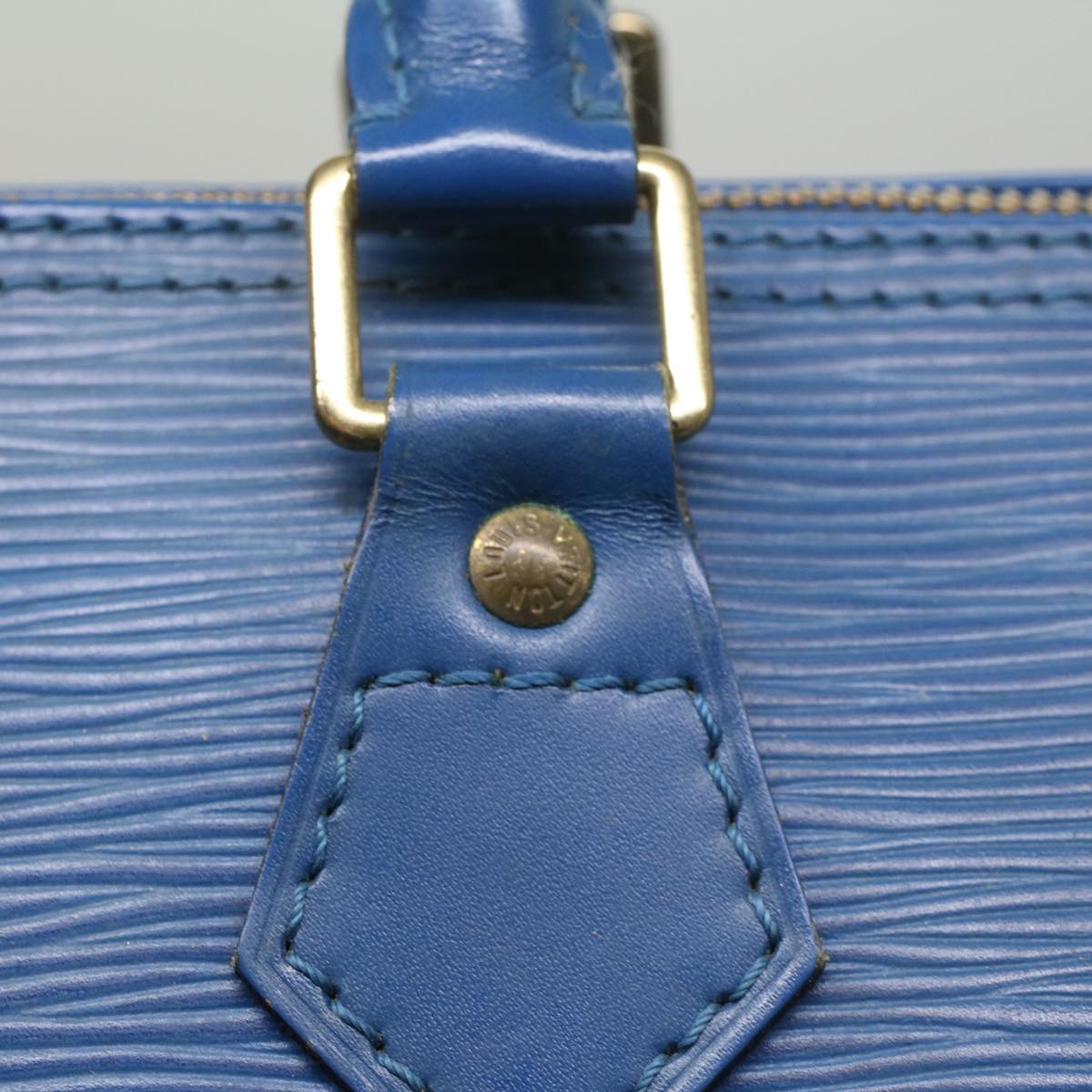 LOUIS VUITTON Epi Speedy 25 Hand Bag Toledo Blue M43015 LV 55996