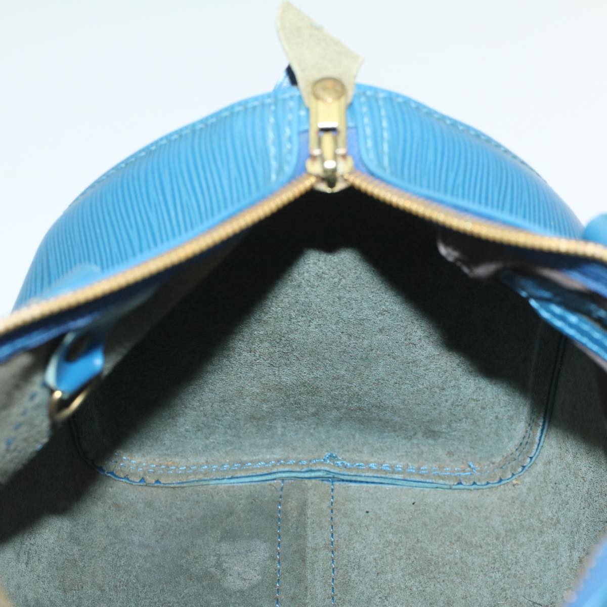 LOUIS VUITTON Epi Speedy 25 Hand Bag Toledo Blue M43015 LV 55996