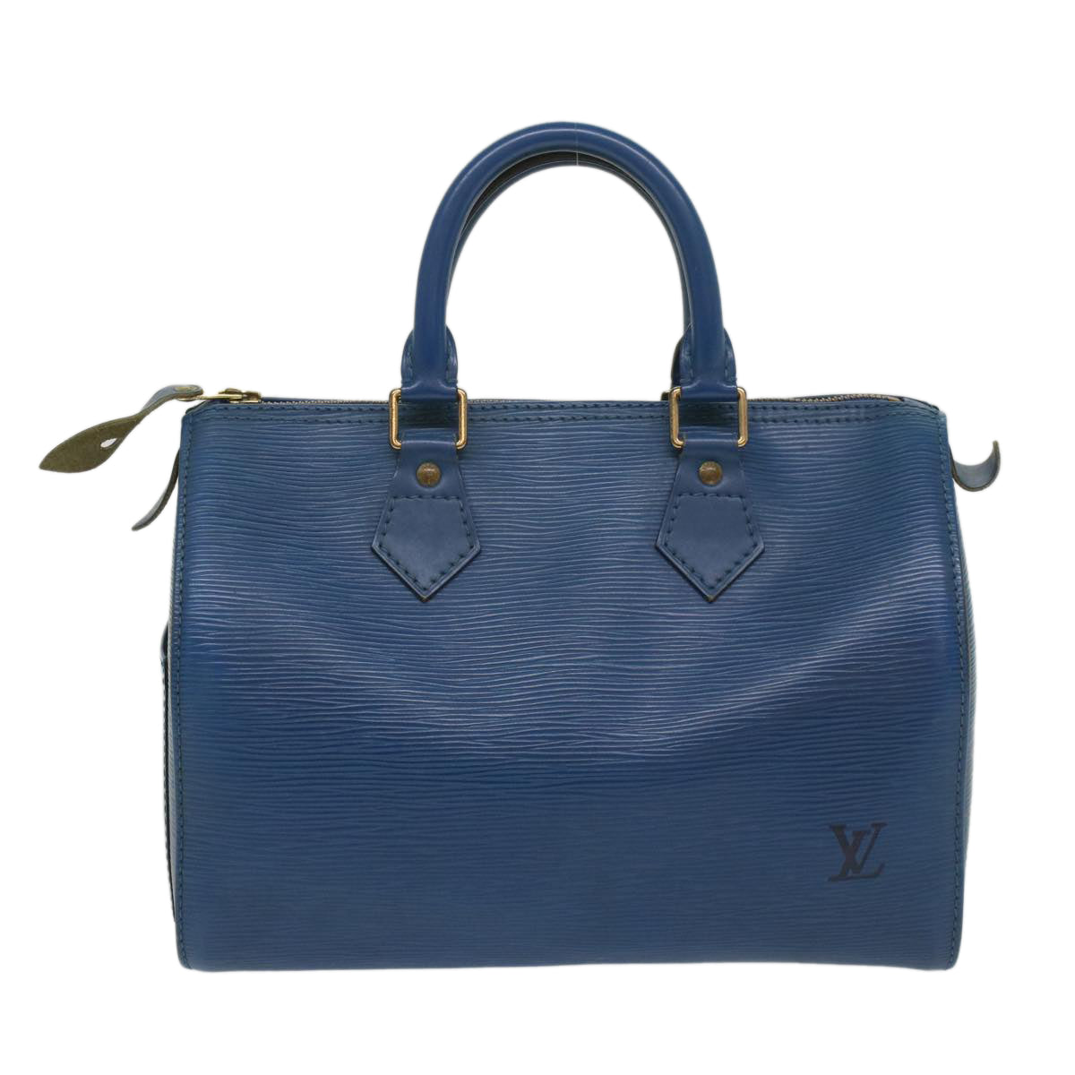 LOUIS VUITTON Epi Speedy 25 Hand Bag Toledo Blue M43015 LV 55996