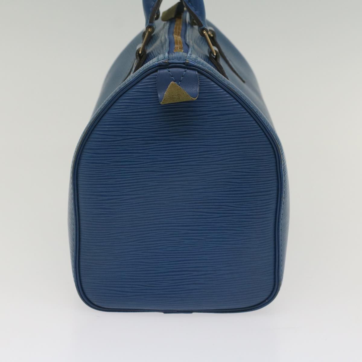 LOUIS VUITTON Epi Speedy 25 Hand Bag Toledo Blue M43015 LV 55996