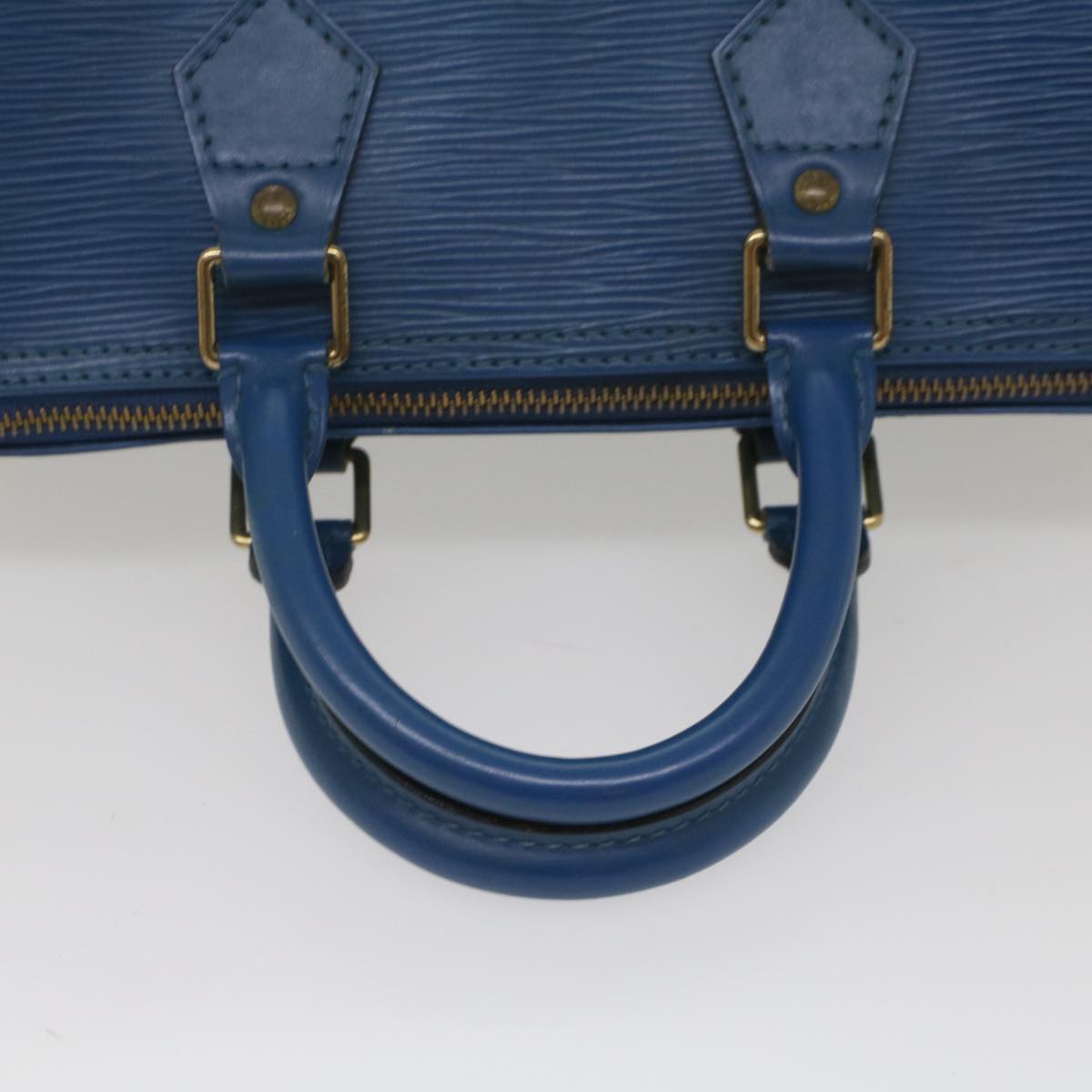 LOUIS VUITTON Epi Speedy 25 Hand Bag Toledo Blue M43015 LV 55996
