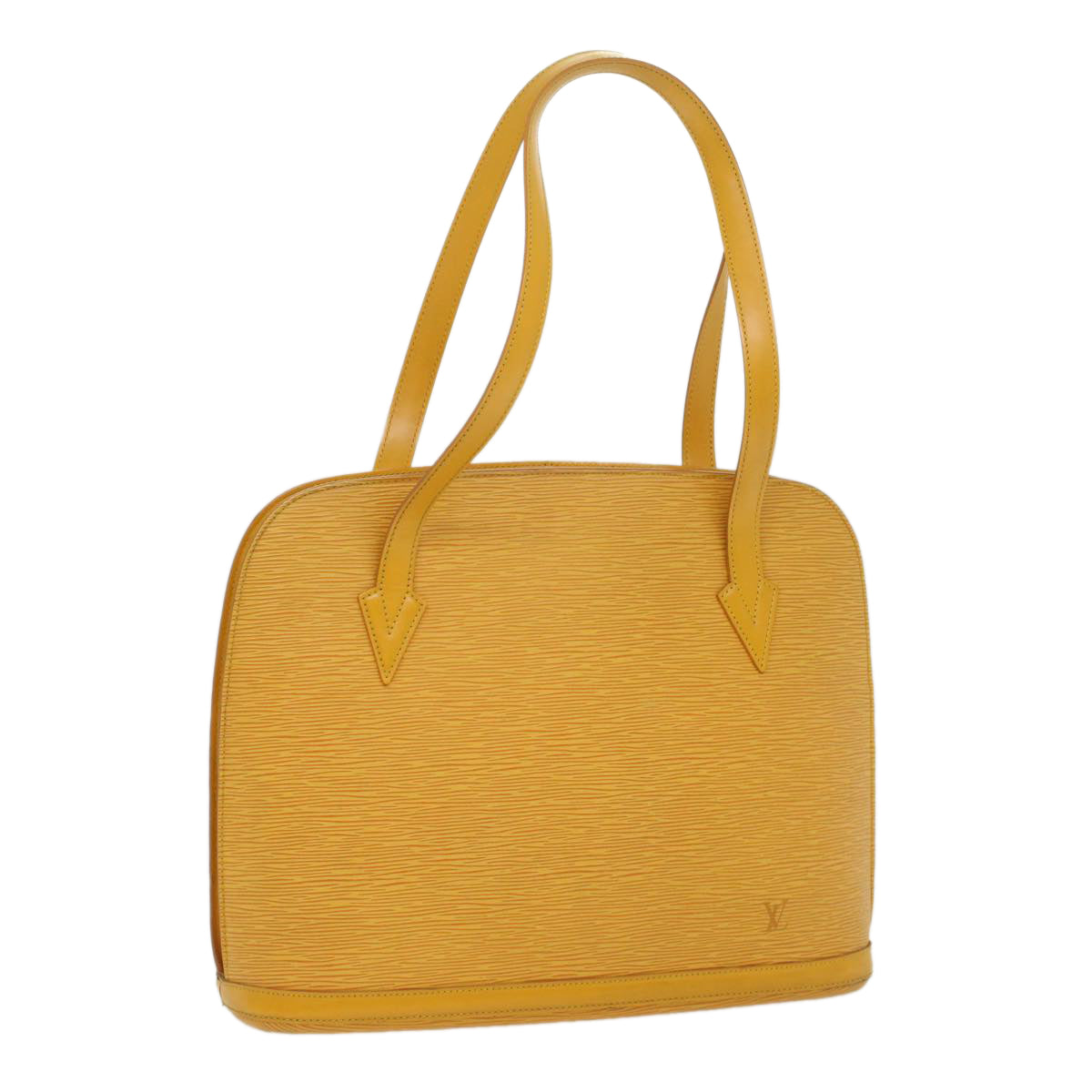 LOUIS VUITTON Epi Lussac Shoulder Bag Yellow M52289 LV 55999