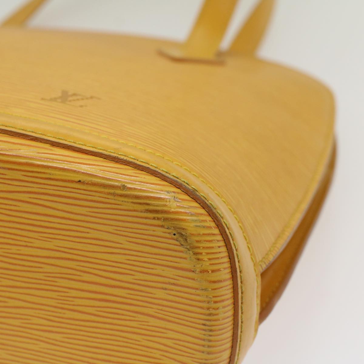 LOUIS VUITTON Epi Lussac Shoulder Bag Yellow M52289 LV 55999