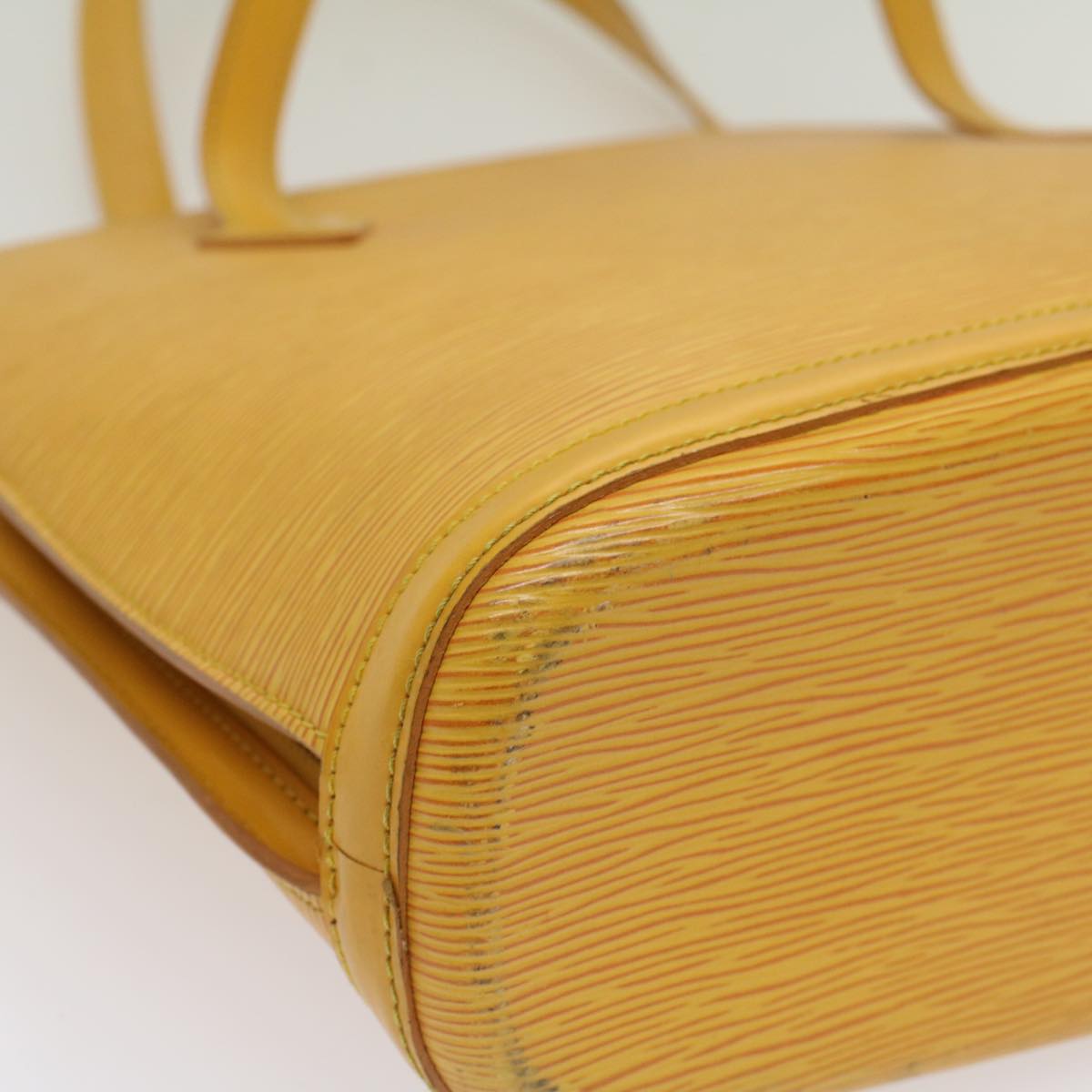 LOUIS VUITTON Epi Lussac Shoulder Bag Yellow M52289 LV 55999