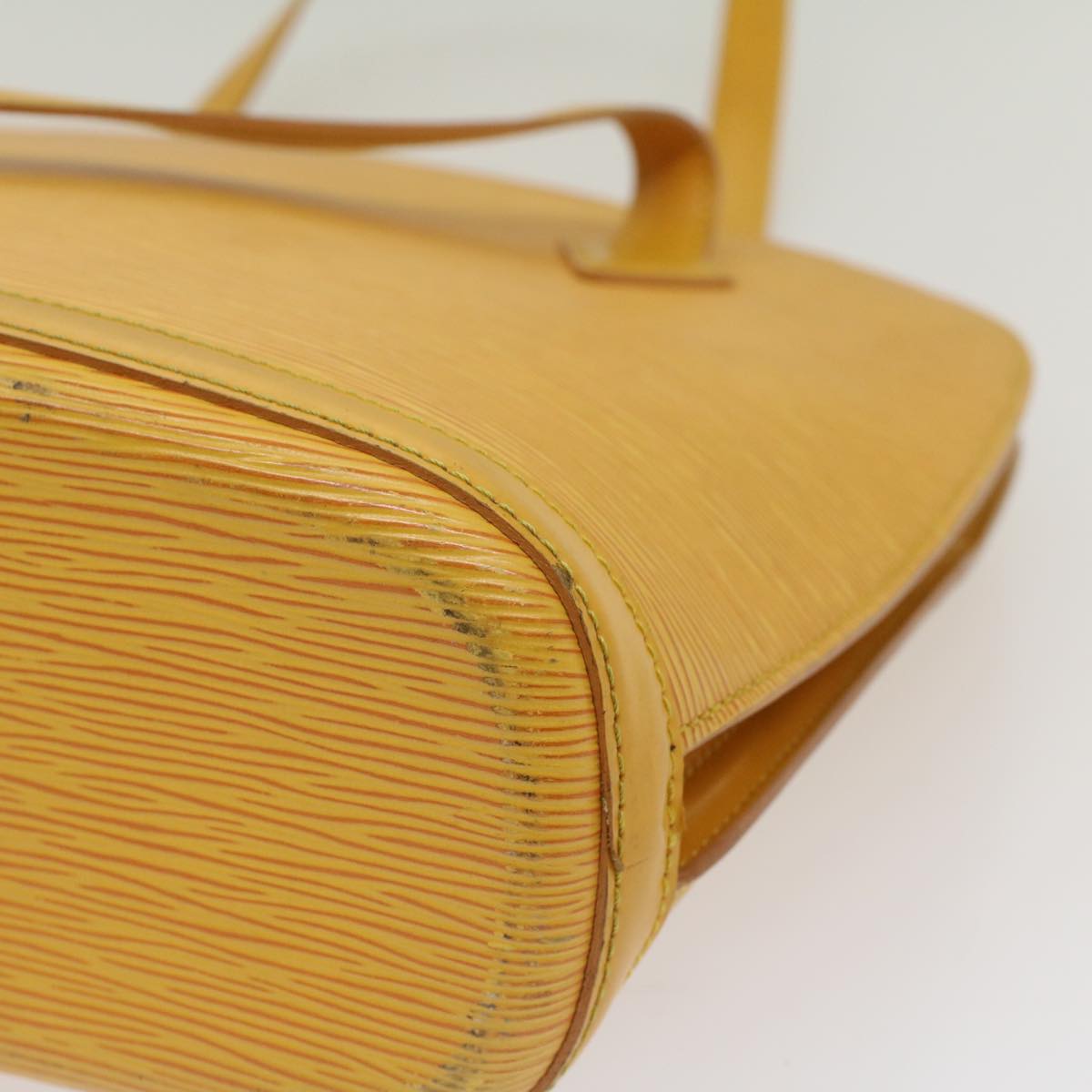 LOUIS VUITTON Epi Lussac Shoulder Bag Yellow M52289 LV 55999