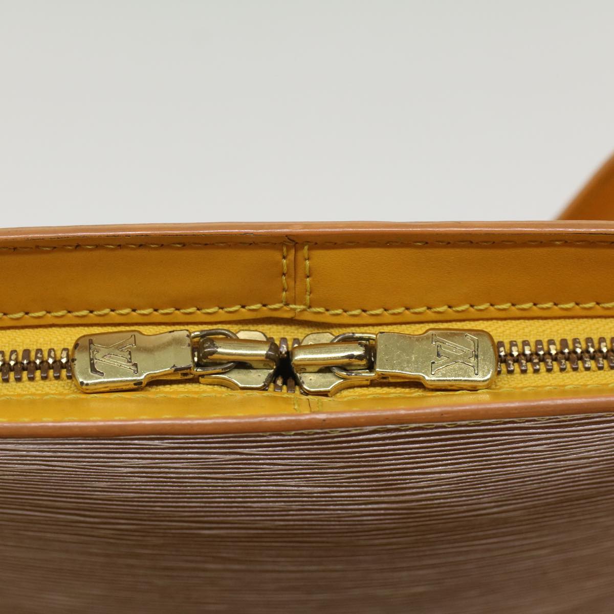 LOUIS VUITTON Epi Lussac Shoulder Bag Yellow M52289 LV 55999