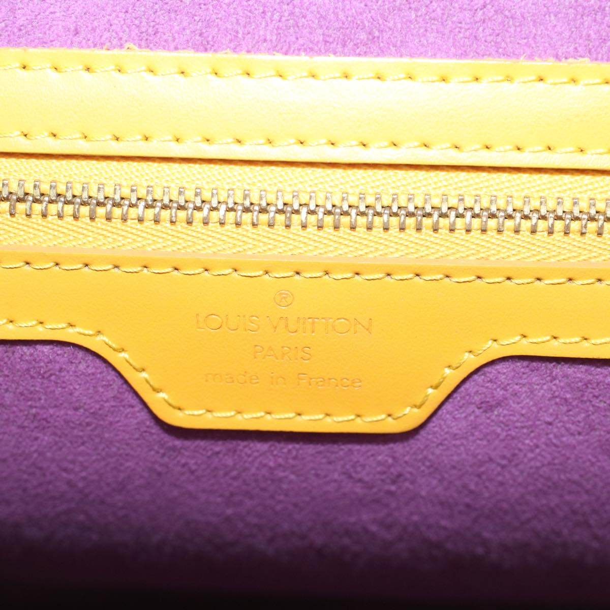 LOUIS VUITTON Epi Lussac Shoulder Bag Yellow M52289 LV 55999