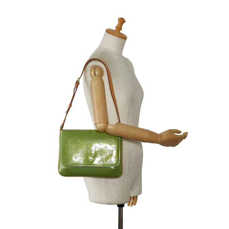 Louis Vuitton Monogram Vernis Thompson Street Shoulder Bag M91009 Ba Blue Green Patenter  Louis Vuitton