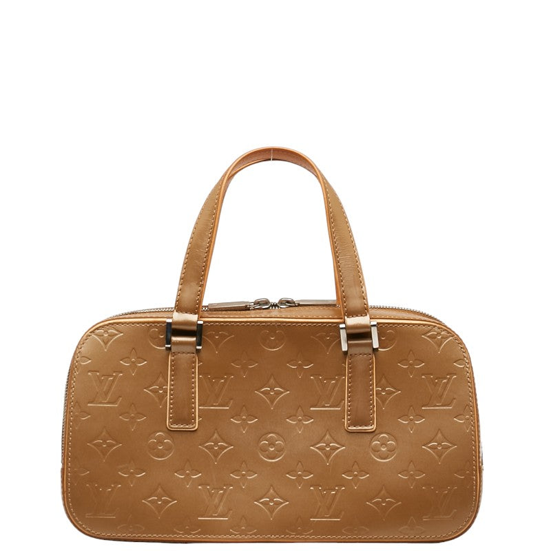 Louis Vuitton Monogram Matt Shelton Handbag M55177 Ambre Gold Leather  Louis Vuitton