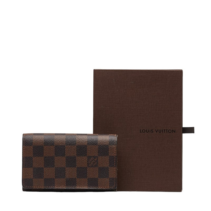 Louis Vuitton Double Fold Wallet N61736 Brown PVC Leather  Louis Vuitton