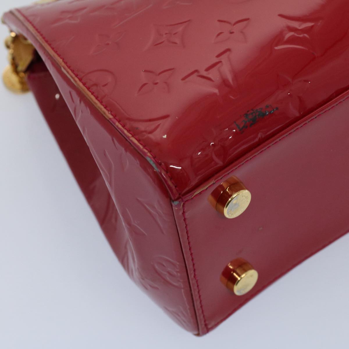 LOUIS VUITTON Vernis Blair MM Hand Bag 2way Rose Andian M91798 LV 56002