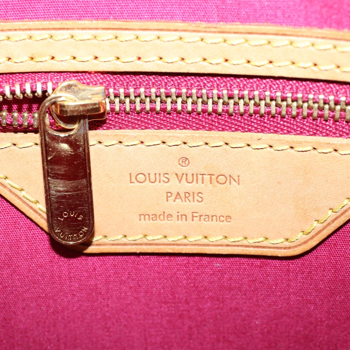 LOUIS VUITTON Vernis Blair MM Hand Bag 2way Rose Andian M91798 LV 56002