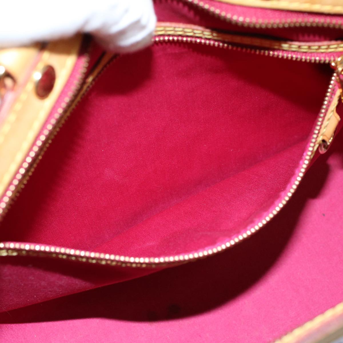 LOUIS VUITTON Vernis Blair MM Hand Bag 2way Rose Andian M91798 LV 56002