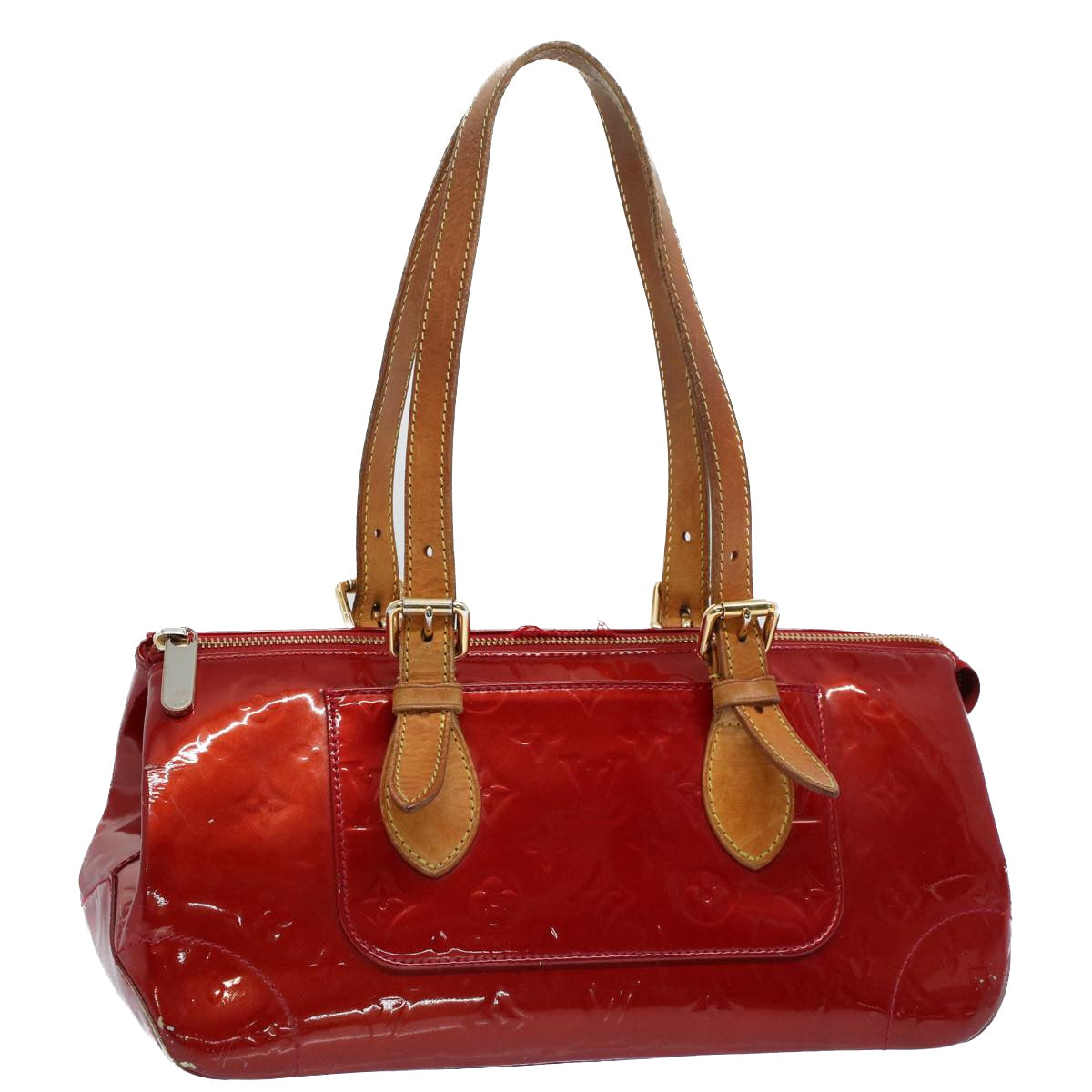 LOUIS VUITTON Vernis Rosewood Avenue Hand Bag Pomme D'amour M93507 LV 56003
