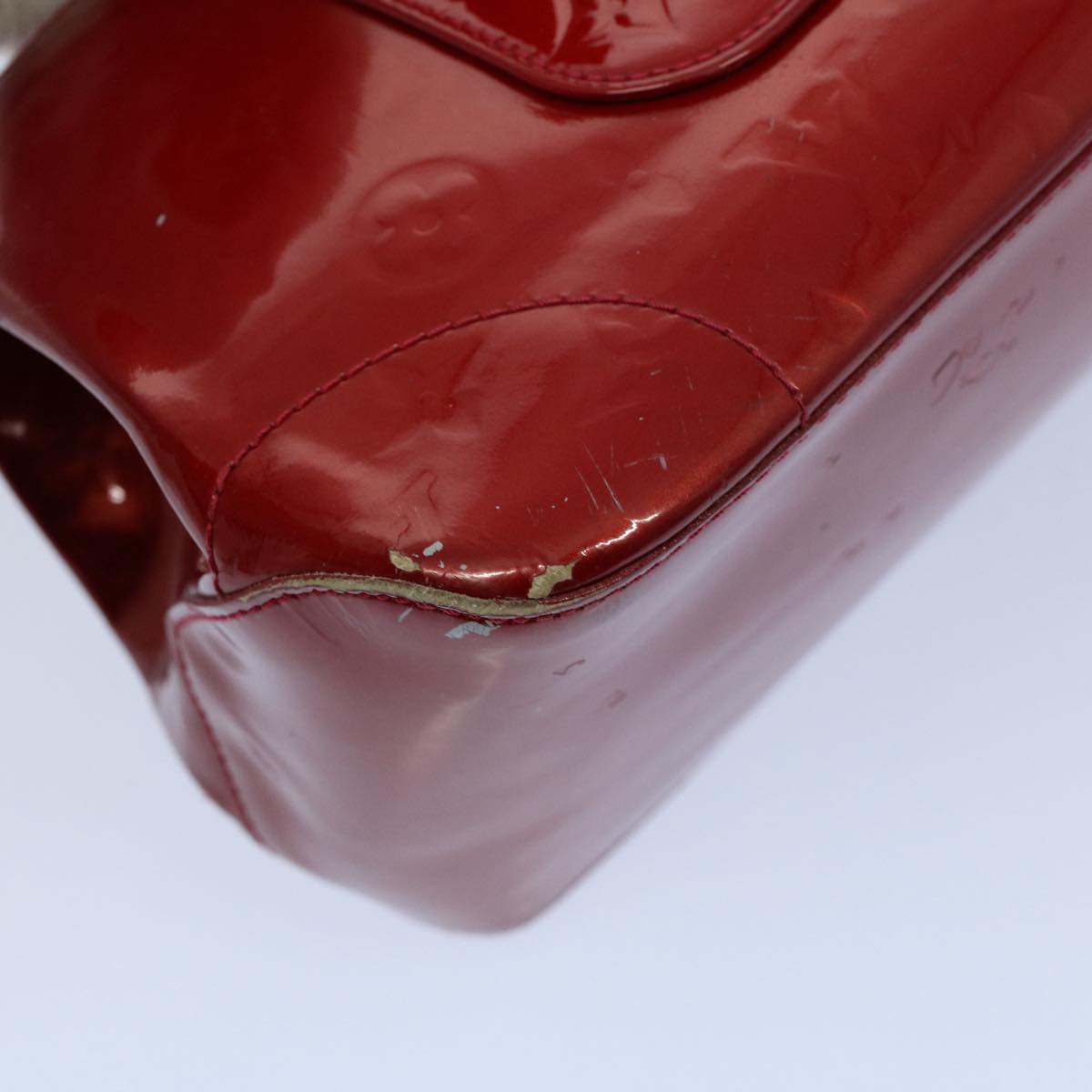LOUIS VUITTON Vernis Rosewood Avenue Hand Bag Pomme D'amour M93507 LV 56003