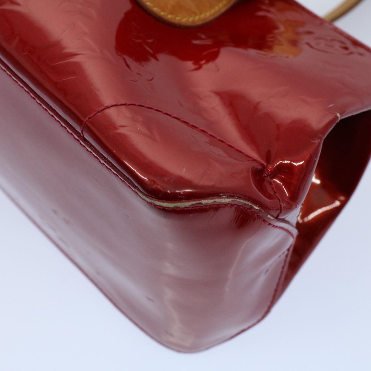 LOUIS VUITTON Vernis Rosewood Avenue Hand Bag Pomme D'amour M93507 LV 56003