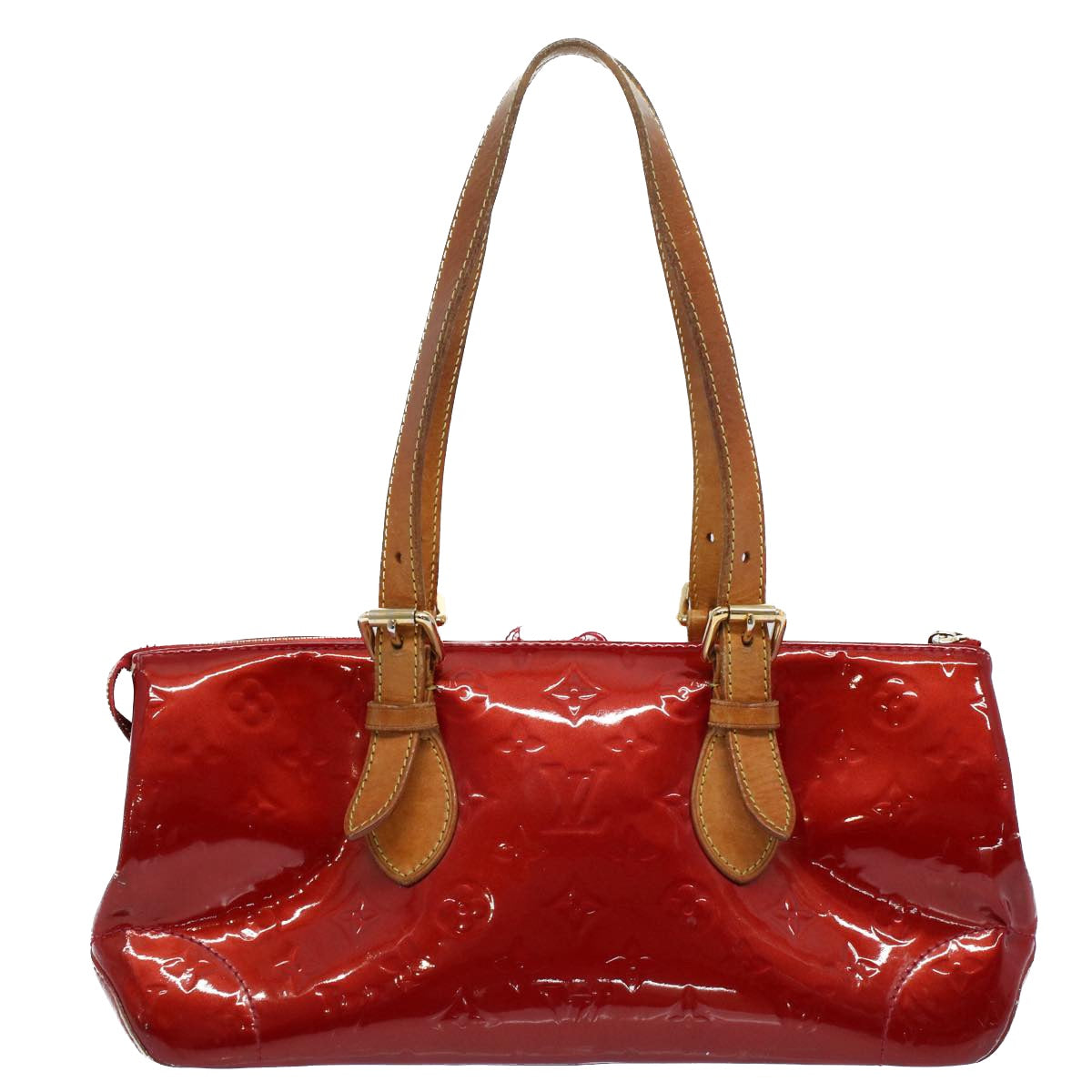 LOUIS VUITTON Vernis Rosewood Avenue Hand Bag Pomme D'amour M93507 LV 56003