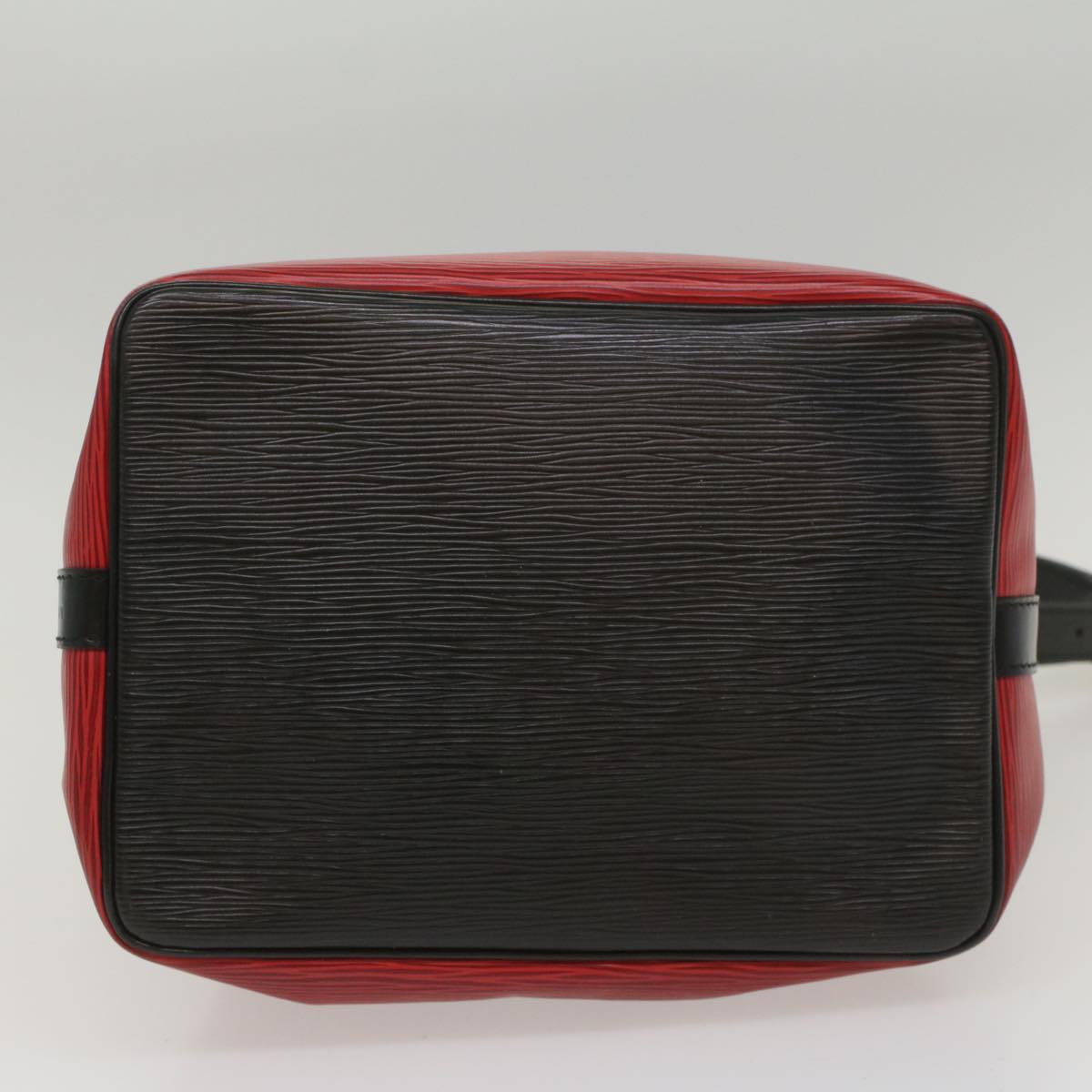 LOUIS VUITTON Epi Petit Noe Shoulder Bag Bicolor Black Red M44172 LV 56011