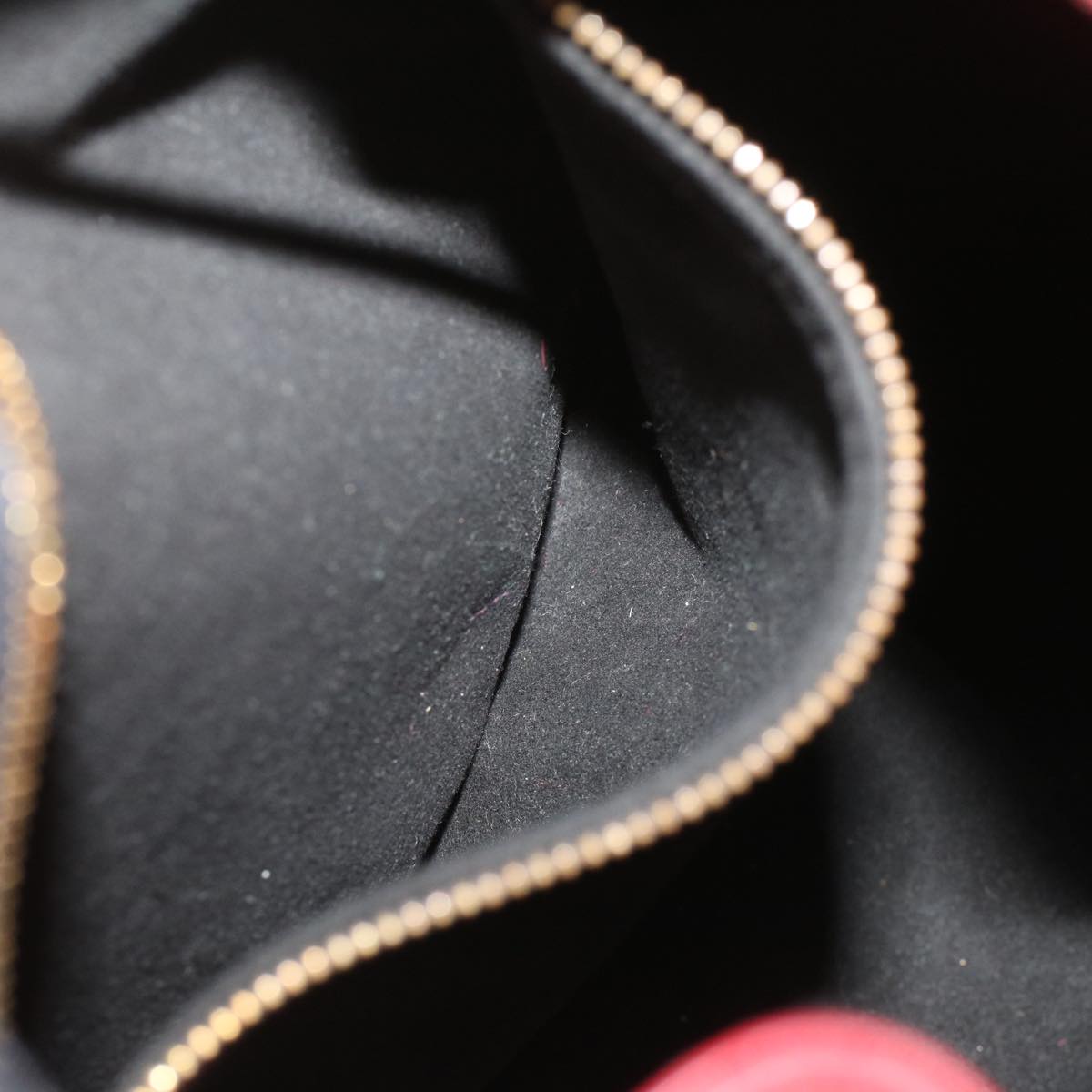 LOUIS VUITTON Epi Petit Noe Shoulder Bag Bicolor Black Red M44172 LV 56011