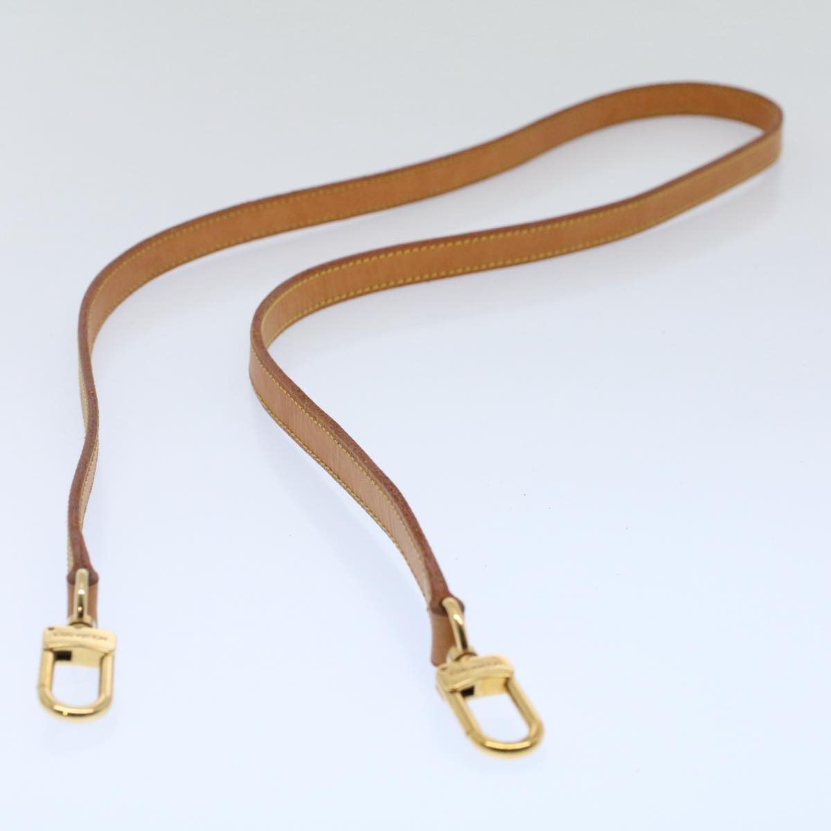 LOUIS VUITTON Shoulder Strap Leather 47.2"" Beige LV 56016
