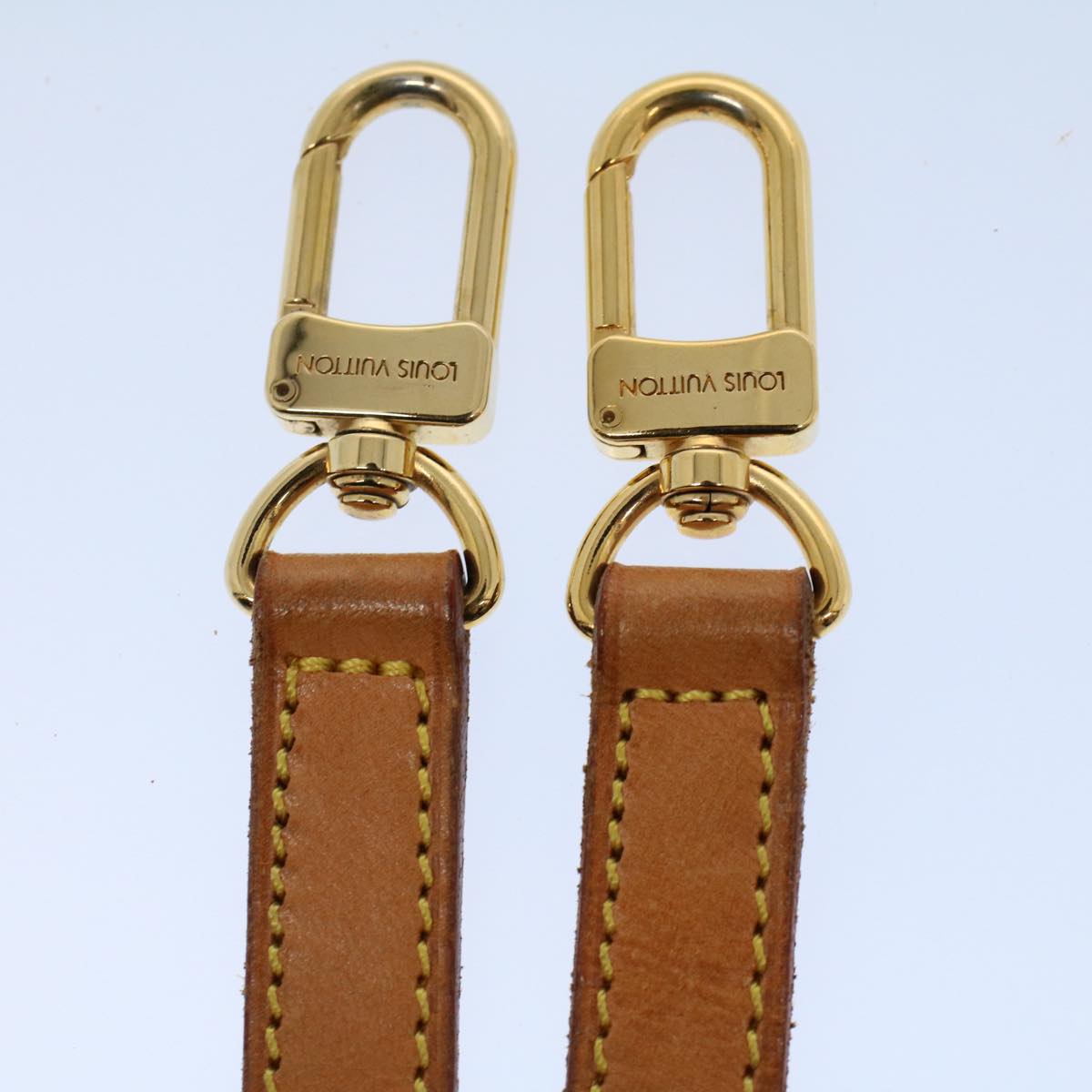 LOUIS VUITTON Shoulder Strap Leather 47.2"" Beige LV 56016