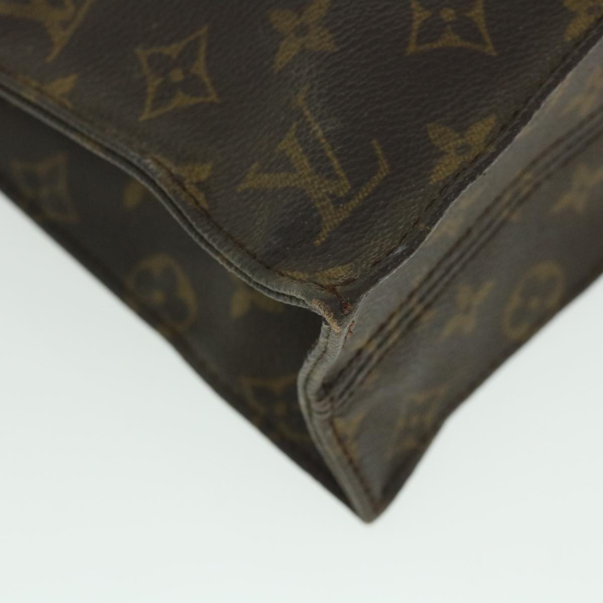 LOUIS VUITTON Monogram Sac Plat Hand Bag M51140 LV 56030