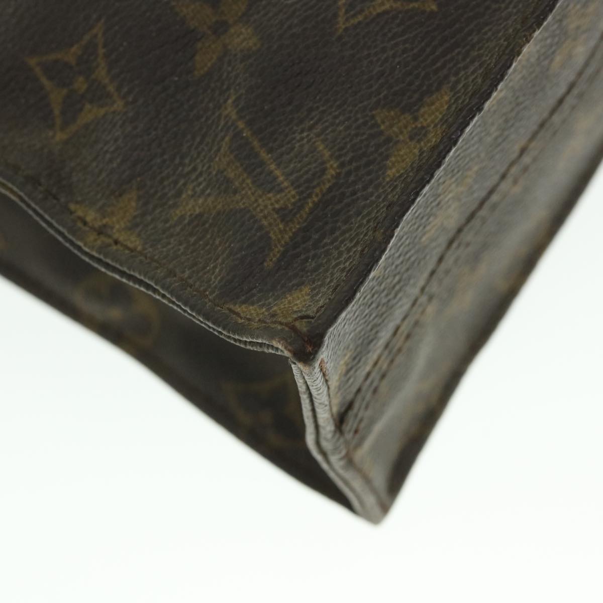 LOUIS VUITTON Monogram Sac Plat Hand Bag M51140 LV 56030