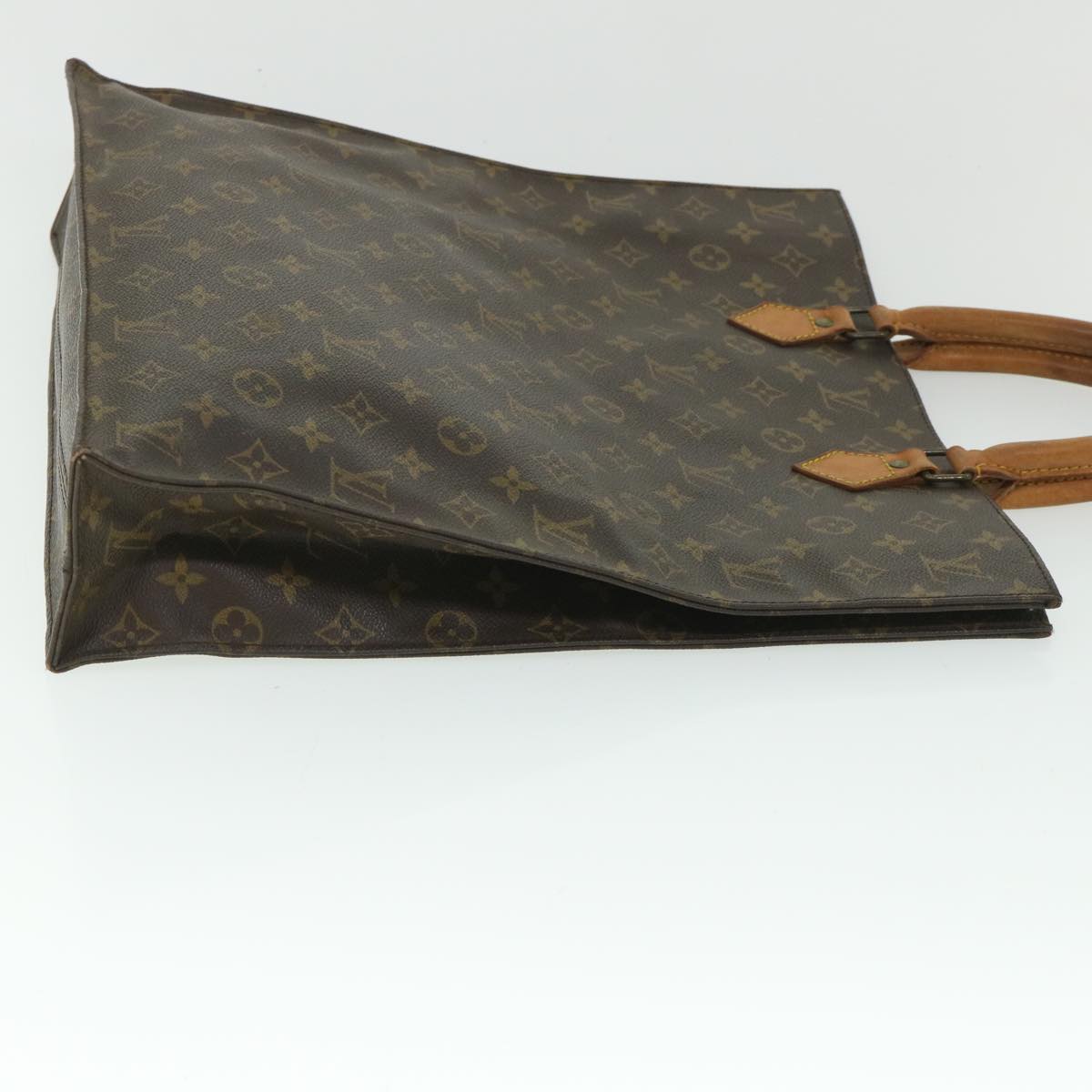 LOUIS VUITTON Monogram Sac Plat Hand Bag M51140 LV 56030
