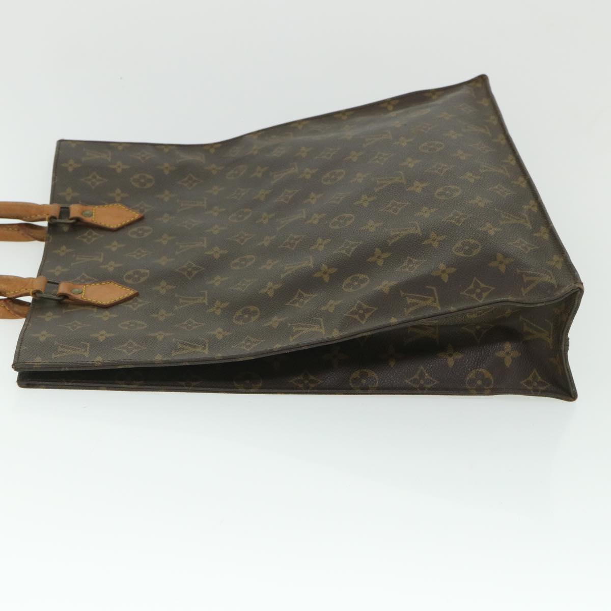 LOUIS VUITTON Monogram Sac Plat Hand Bag M51140 LV 56030