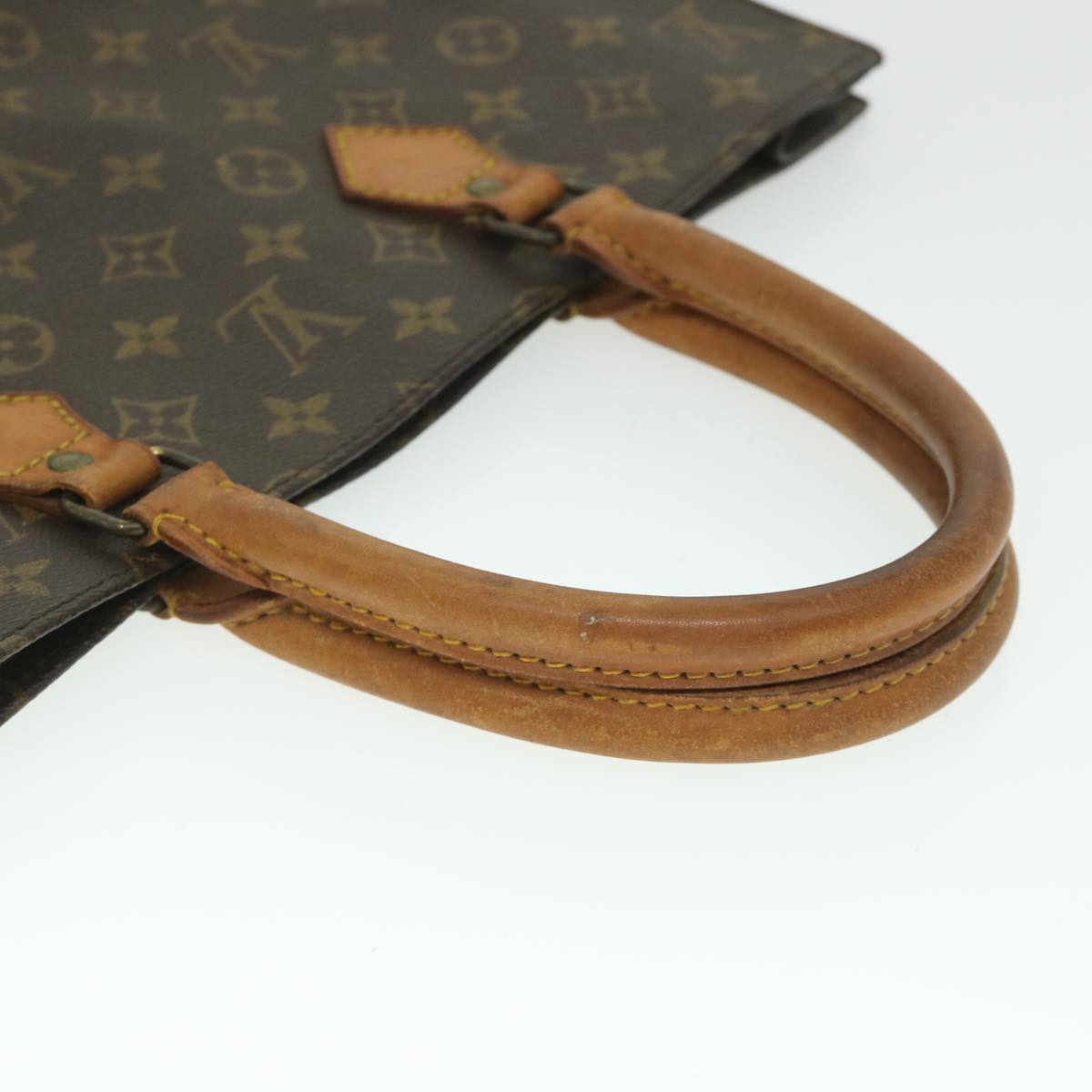 LOUIS VUITTON Monogram Sac Plat Hand Bag M51140 LV 56030
