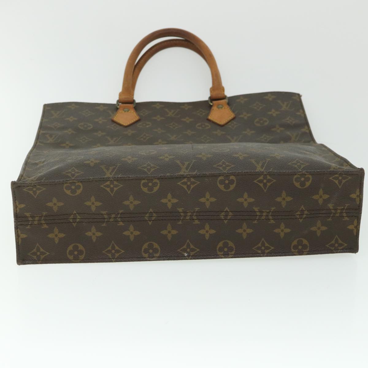 LOUIS VUITTON Monogram Sac Plat Hand Bag M51140 LV 56030