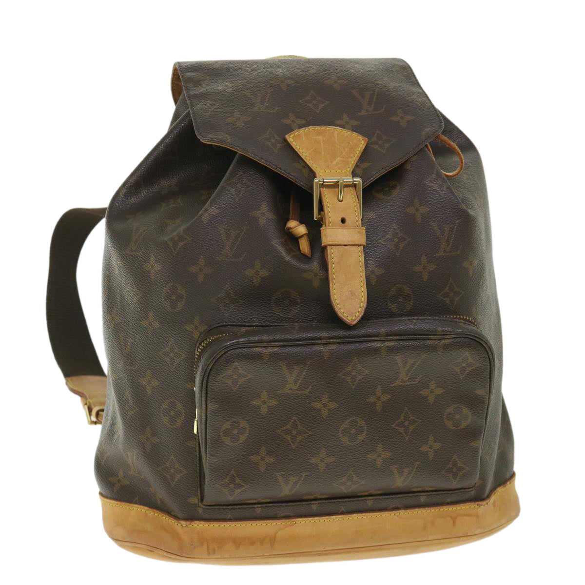 LOUIS VUITTON Monogram Montsouris GM Backpack M51135 LV 56031