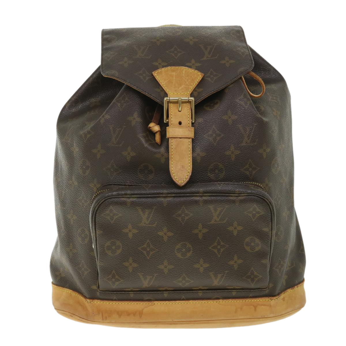 LOUIS VUITTON Monogram Montsouris GM Backpack M51135 LV 56031
