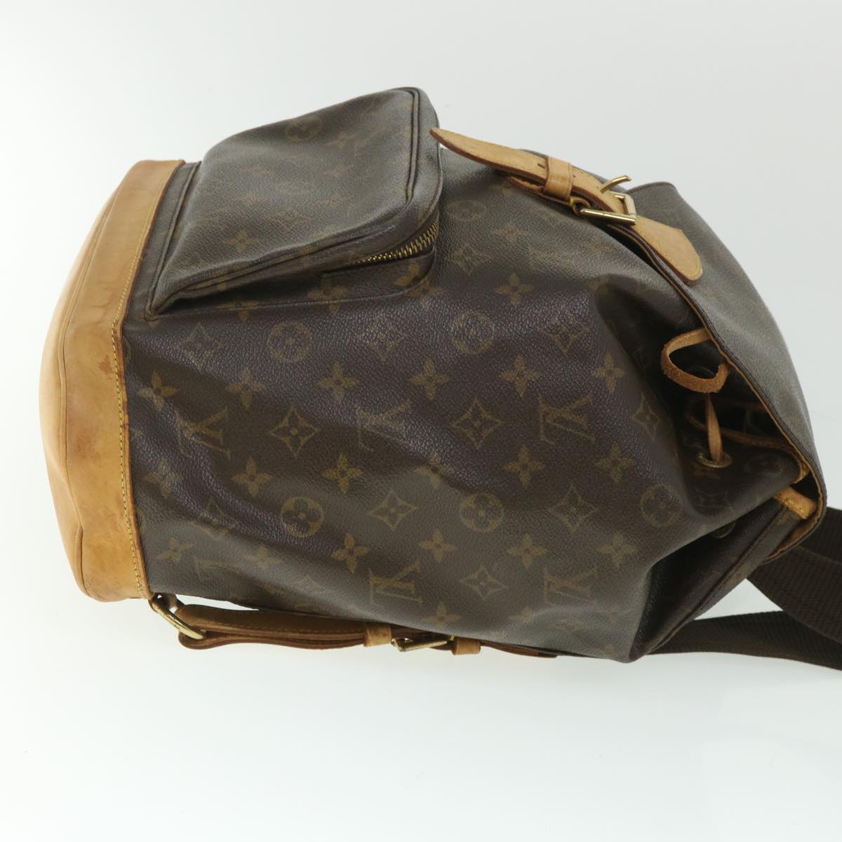 LOUIS VUITTON Monogram Montsouris GM Backpack M51135 LV 56031