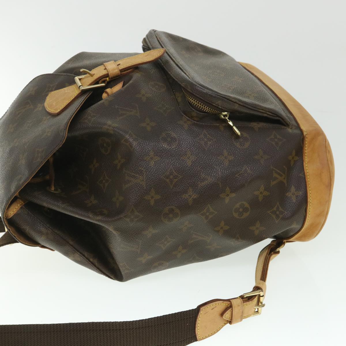LOUIS VUITTON Monogram Montsouris GM Backpack M51135 LV 56031
