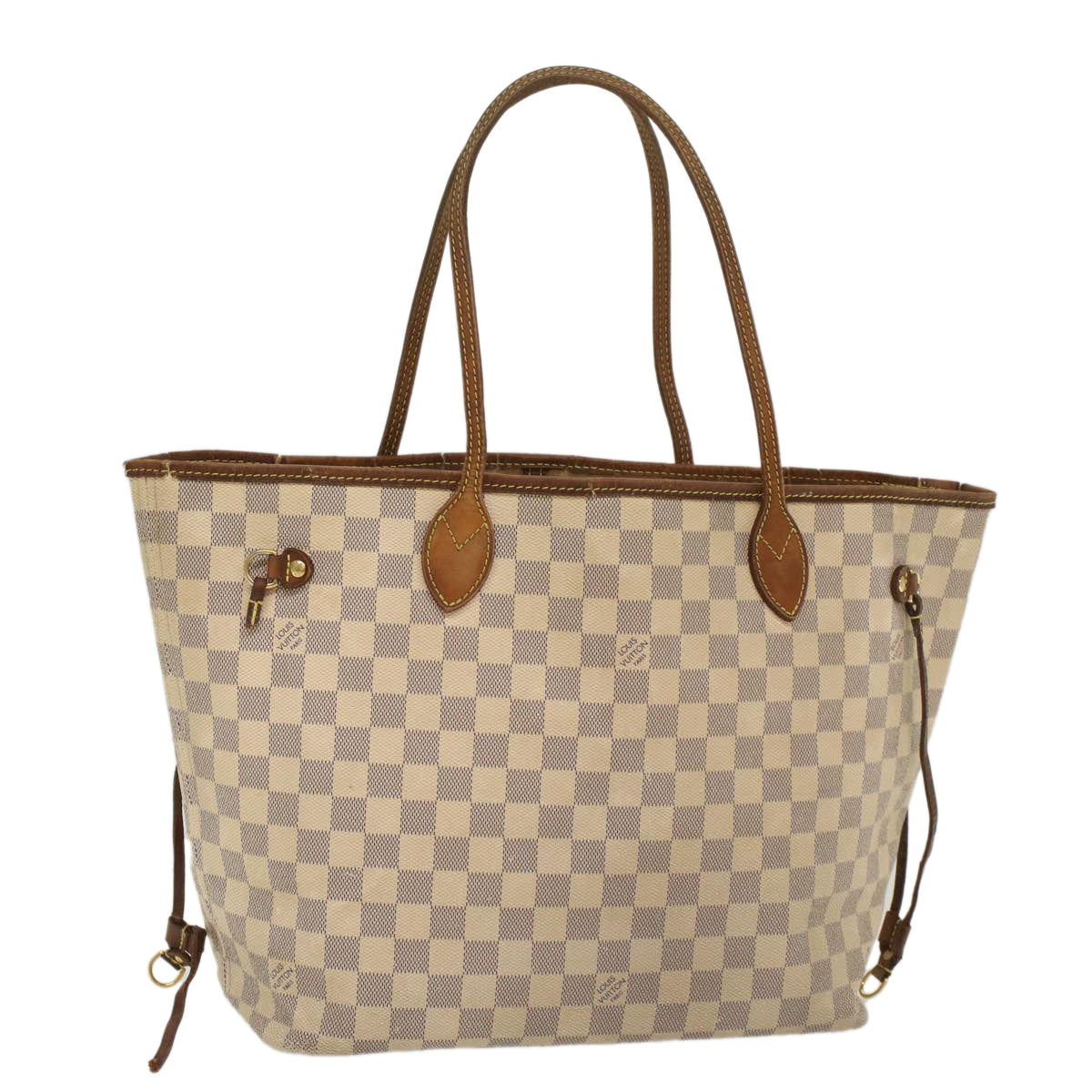 LOUIS VUITTON Damier Azur Neverfull MM Tote Bag N41605 LV 56043
