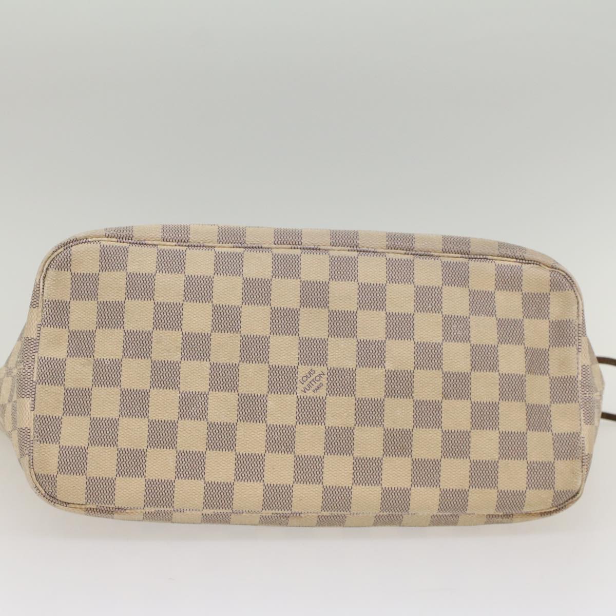 LOUIS VUITTON Damier Azur Neverfull MM Tote Bag N41605 LV 56043