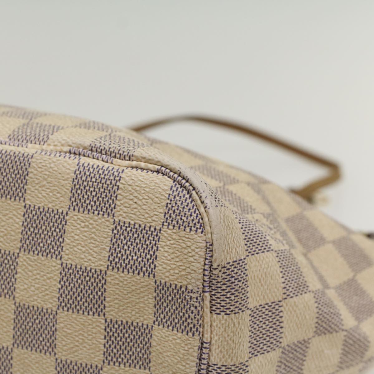 LOUIS VUITTON Damier Azur Neverfull MM Tote Bag N41605 LV 56043