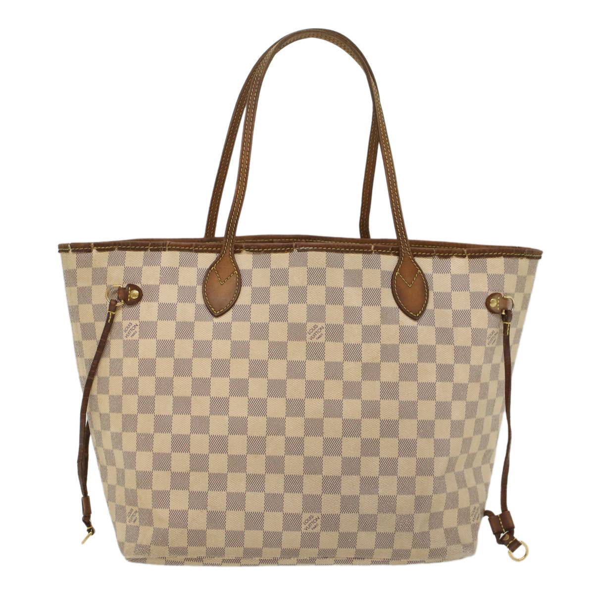 LOUIS VUITTON Damier Azur Neverfull MM Tote Bag N41605 LV 56043