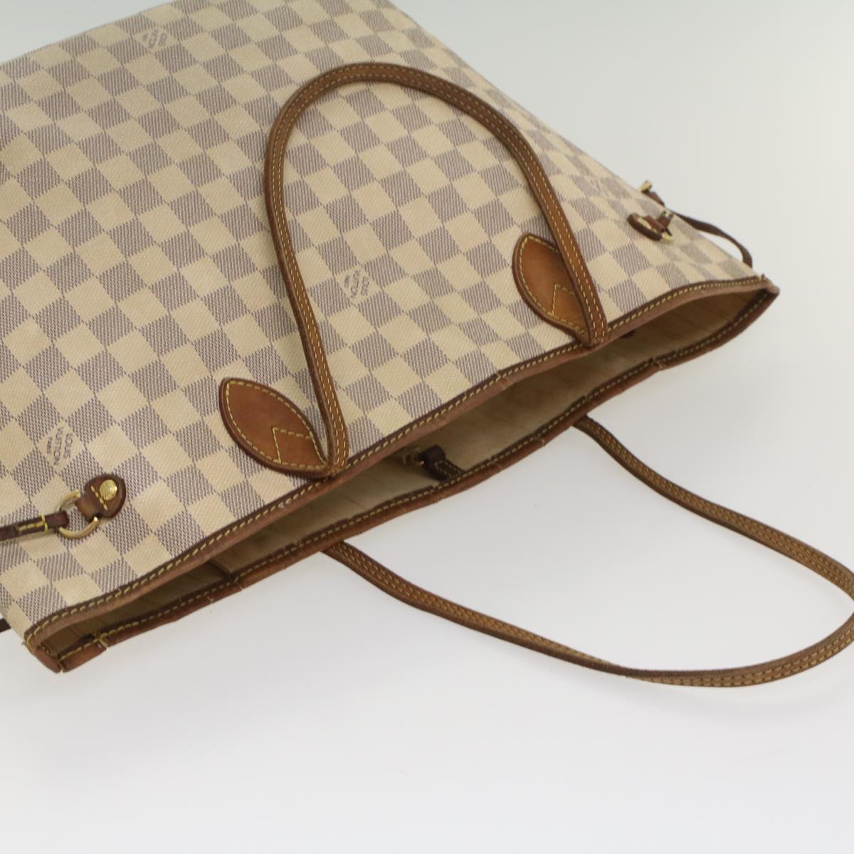 LOUIS VUITTON Damier Azur Neverfull MM Tote Bag N41605 LV 56043
