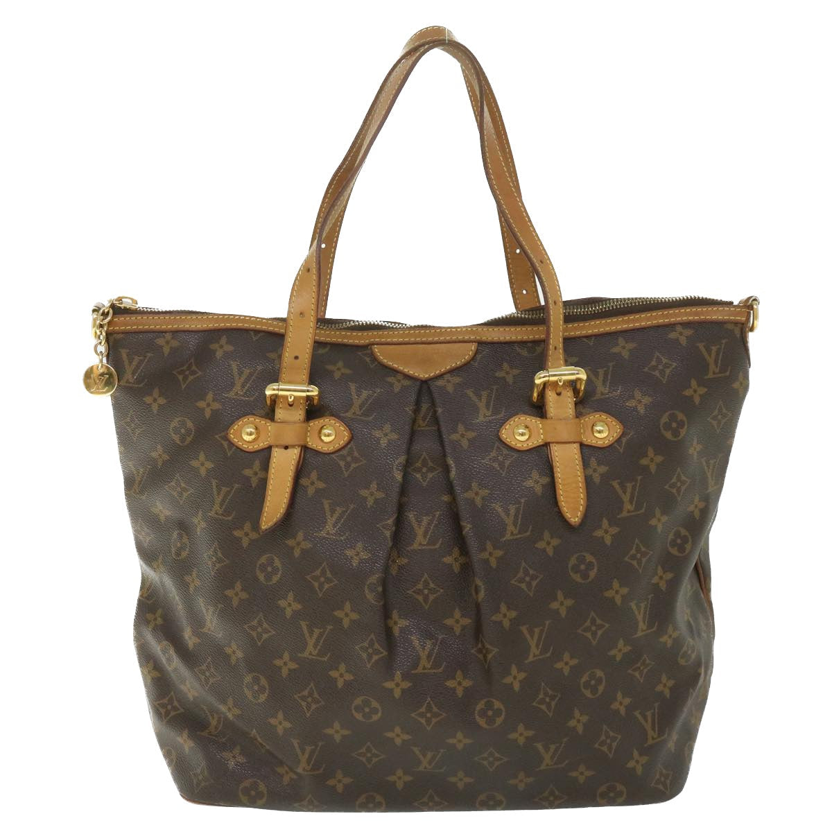 LOUIS VUITTON Monogram Palermo GM Tote Bag 2way M40146 LV 56045