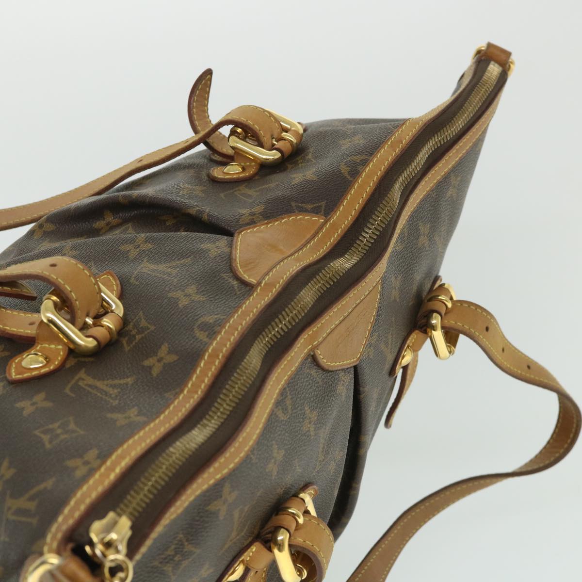 LOUIS VUITTON Monogram Palermo GM Tote Bag 2way M40146 LV 56045
