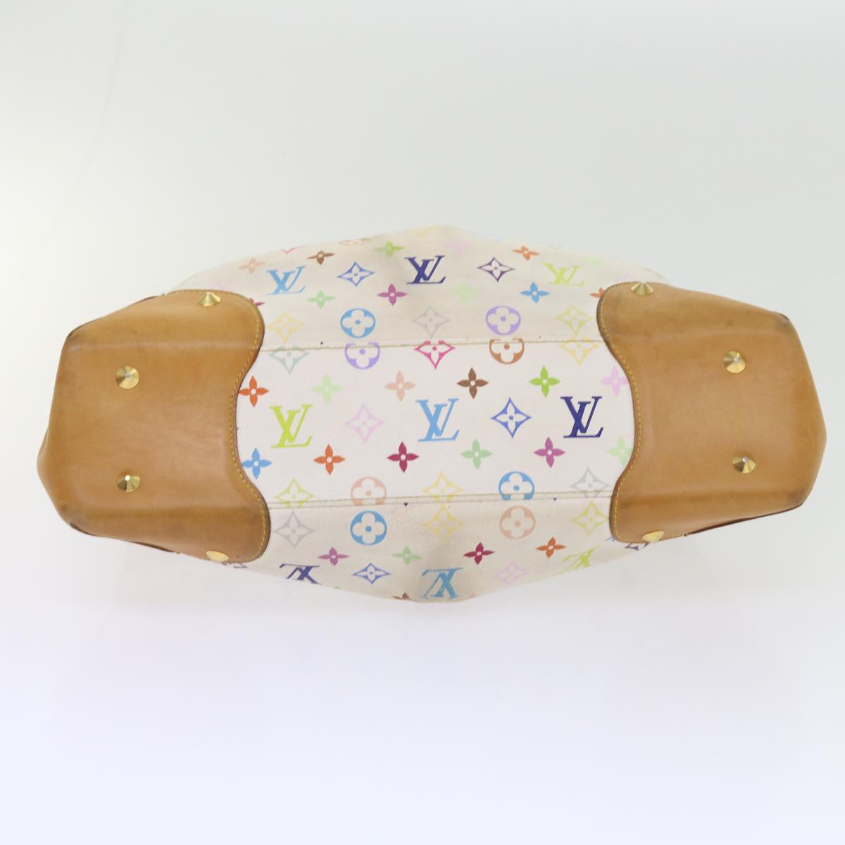 LOUIS VUITTON Monogram Multicolor Judy MM Hand Bag 2Way White M40255 56048