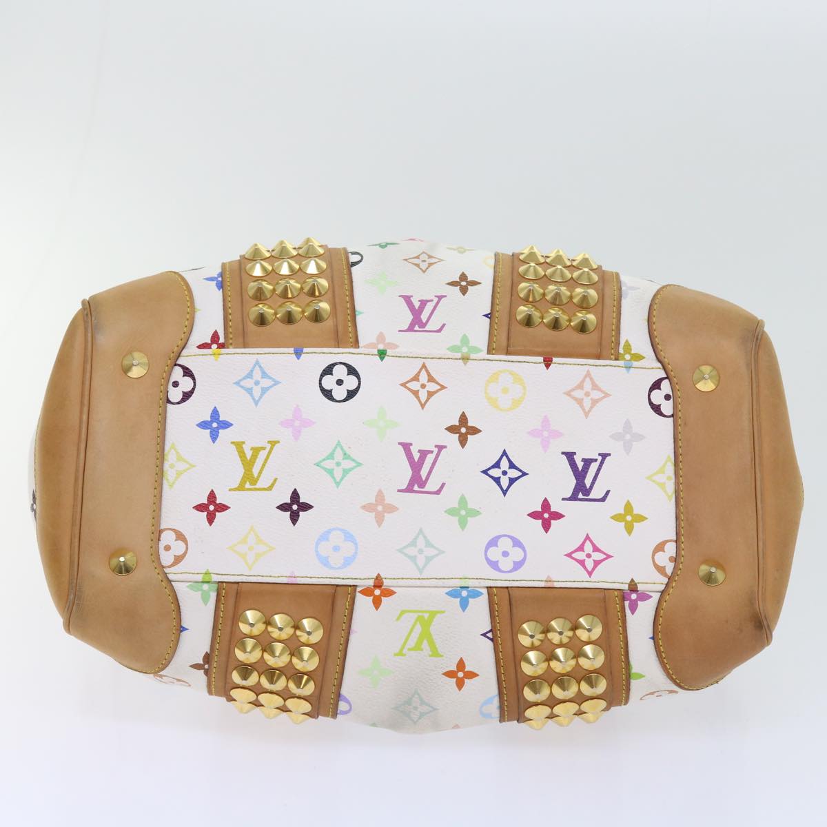 LOUIS VUITTON Monogram Multicolor Courtney MM Bag 2way White M45641 56049A