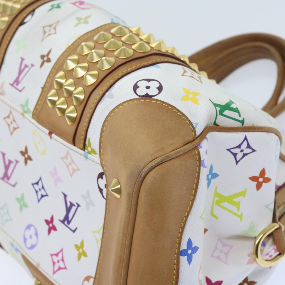 LOUIS VUITTON Monogram Multicolor Courtney MM Bag 2way White M45641 56049A