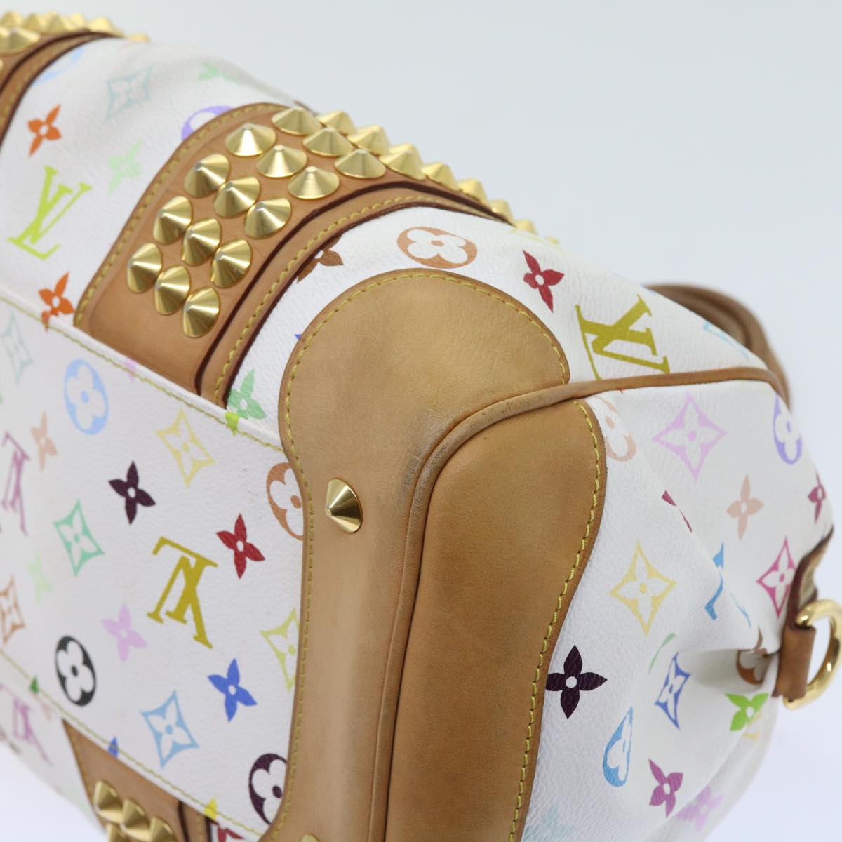 LOUIS VUITTON Monogram Multicolor Courtney MM Bag 2way White M45641 56049A